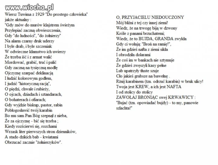 Nie dajmy się wrobić w te wojnę 