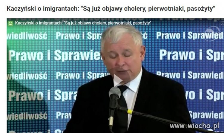 Kaczyński o imigrantach: