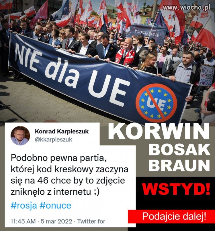 Nam się wydaje, czy tam stoją politycy Kolaboracji?