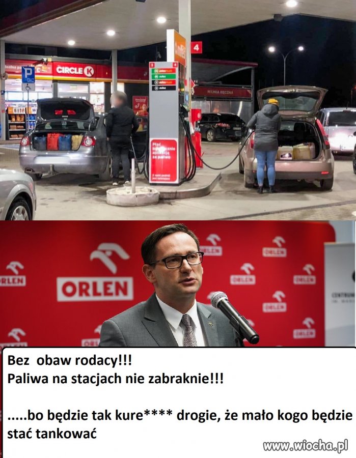 Podobno mamy takie duże rezerwy taniego paliwa