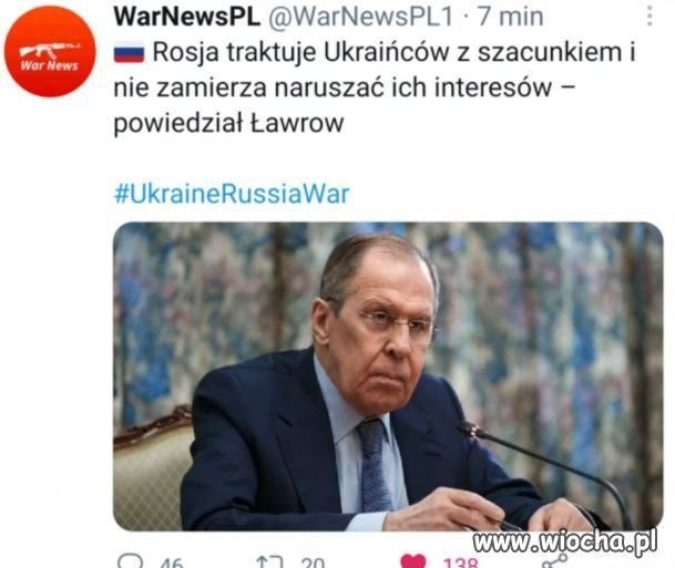 Ławrow jak zawsze kłamie