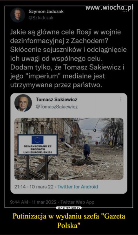 Kremlowska tuba propagandowa rzadu Morawieckiego