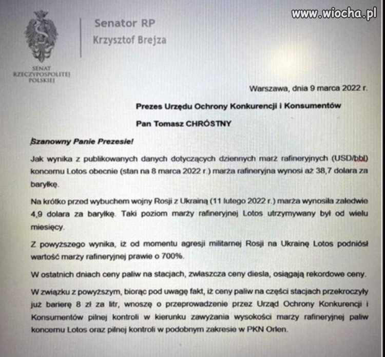 Dlaczego paliwo jest po 8 złotych? 
