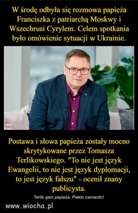 Terlikowski czasem pozytywnie zaskakuje.