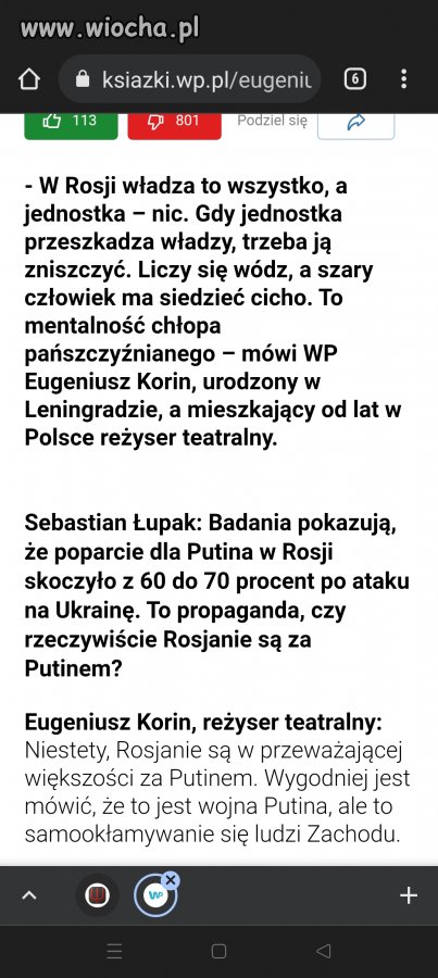 Rosjanie popierają putina. 