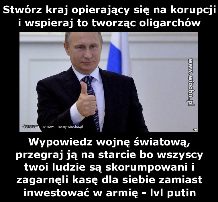 Stwórz kraj opierający się na korupcji i wspieraj
