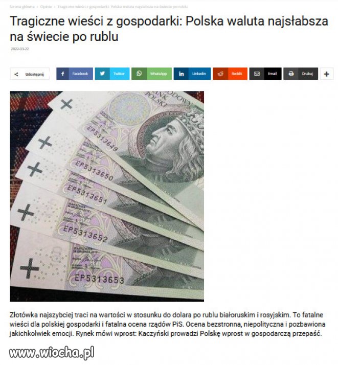 Euro po pięć złotych to już nie odległa przyszłość