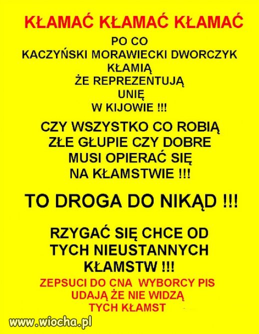 Dlaczego PiS zawsze klamie?