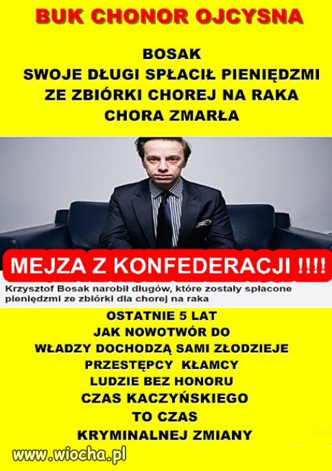 Mejzowe prawaki, wymyślają uczciwym ludziom od lewaków...