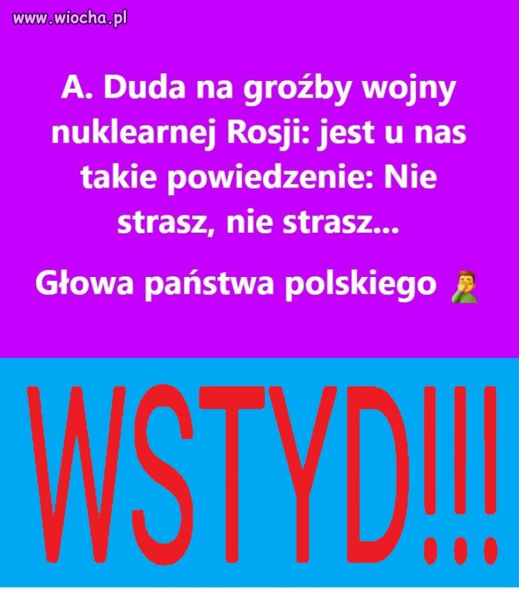 Wstyd to mało! To DRAMAT!!!