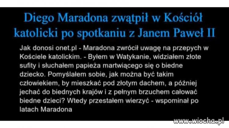 Kościół tuczy tylko siebie.