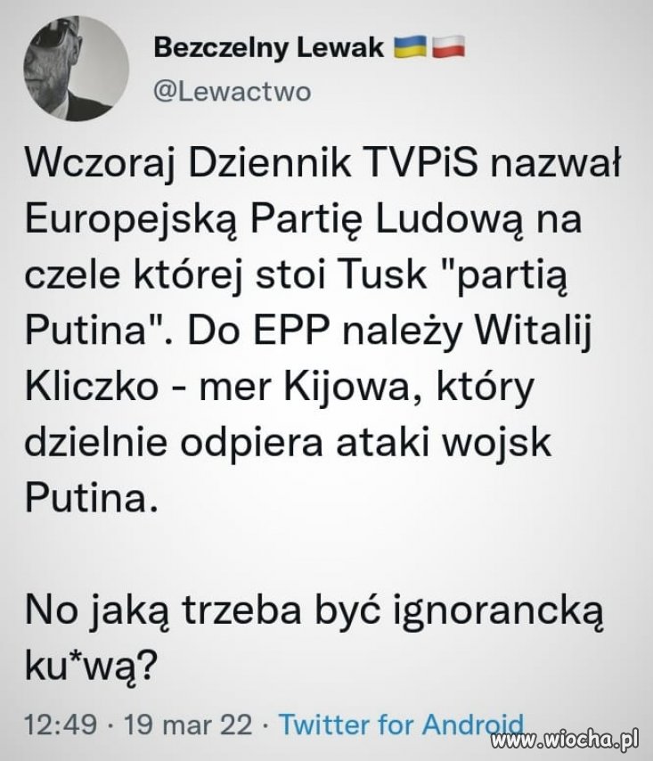 Odezwała się tuba propagandowa jedynie słusznej partii PiS, którą paradoksalnie utrzymują wszyscy podatnicy.