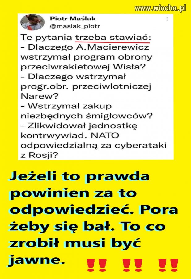 Jeżeli to prawda powinien za to odpowiedzieć.  