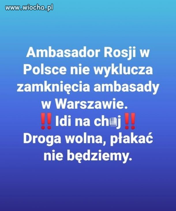 A wypier... Tam są drzwi