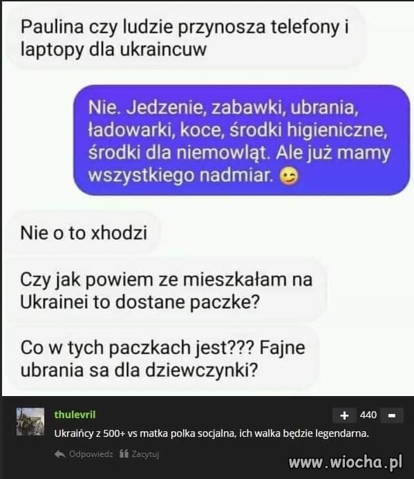 Ukraińcy 500+ vs matka polka socjalna