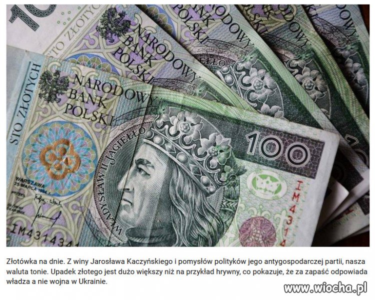 Złoty najsłabszy w historii. Wina Polskiego Ładu i PiS