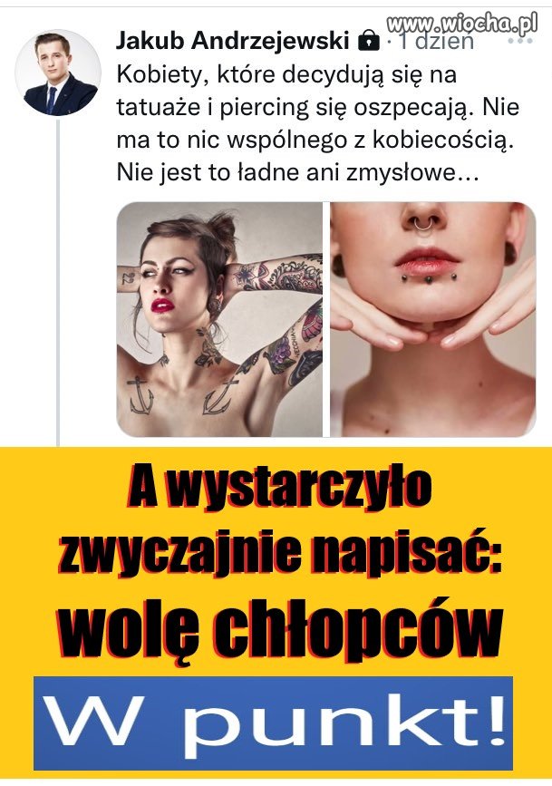 A wystarczyło zwyczajnie napisać -  wolę chłopców