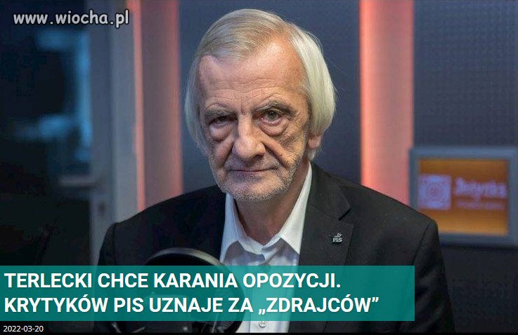 Teraz zdrajców trzeba szukać w szeregach PiSu...