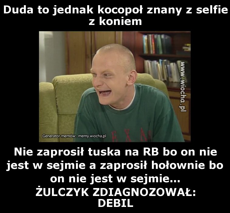 Duda to jednak kocopoł znany z selfie z koniem