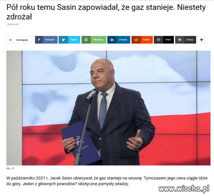 Na Sasinie zawsze mozna polegac...