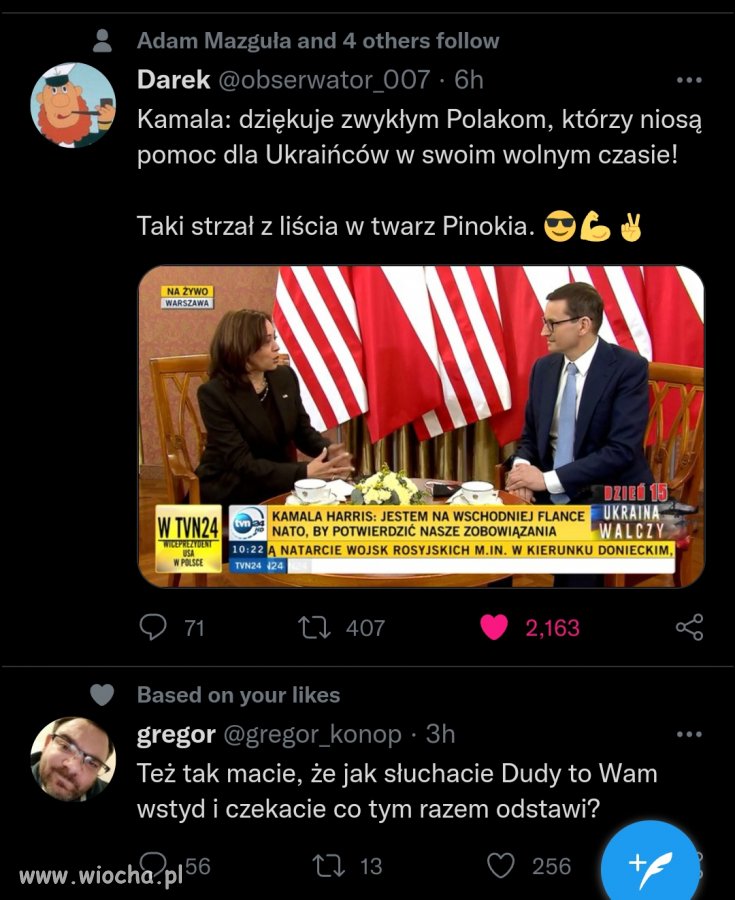 Dobrze że chociaż rządy innych krajów to zauważają 