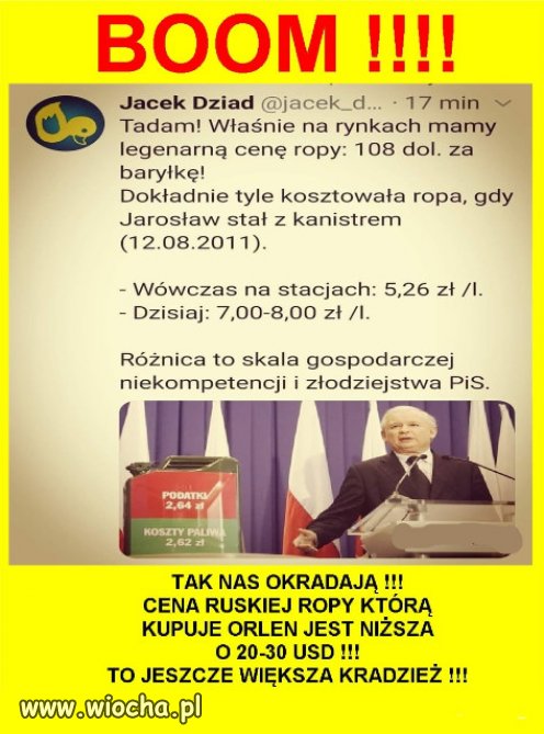 Pisowcu jeżeli umiesz czytać, ta informacja dla Ciebie