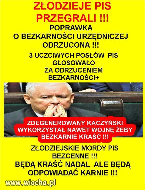 TERAZ WYBORCY PIS WIECIE KTÓRY TO ZŁODZIEJ ...