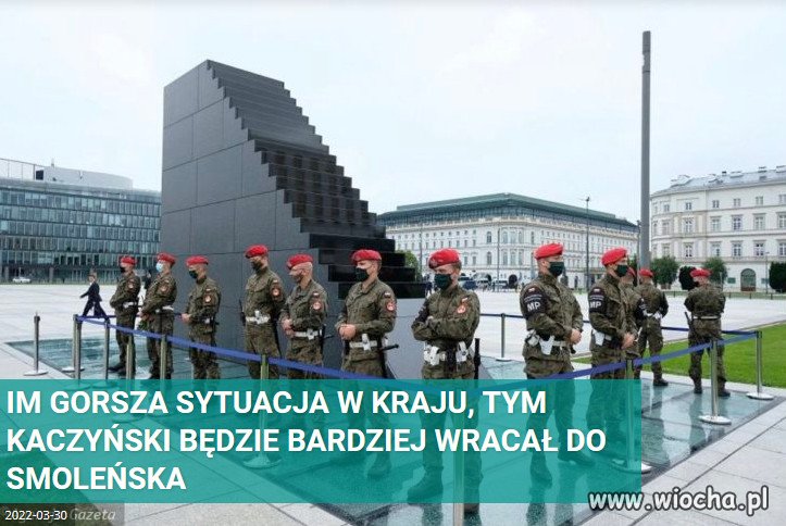 Smolensk to zaslona dymna Kaczynskiego od lat...