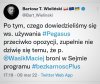 Broni przede wszystkim własnego tyłka.