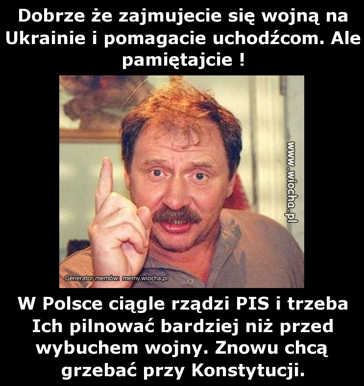 Dobrze że zajmujecie się wojną na  Ukrainie i