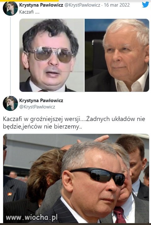 Kaczafi- cokolwiek Pawłowicz miała na myśli
