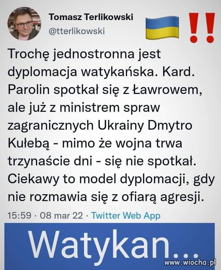 Watykan dba o swój tyłek 