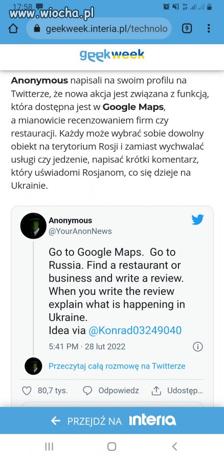 Nowa akcja anonimowych