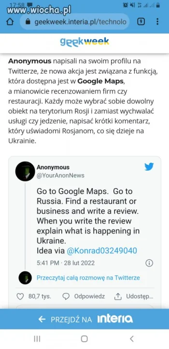 Nowa akcja anonimowych