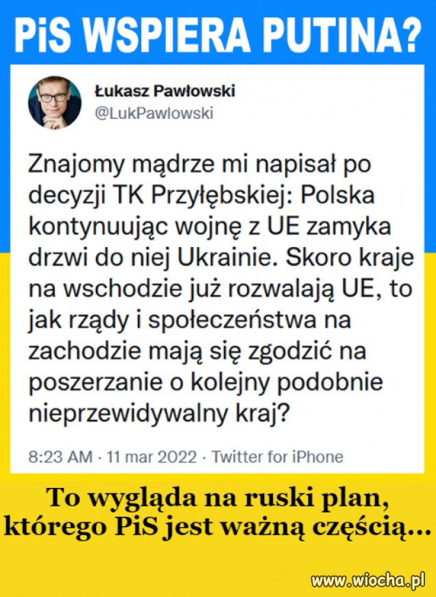 PiS wspiera Putina 