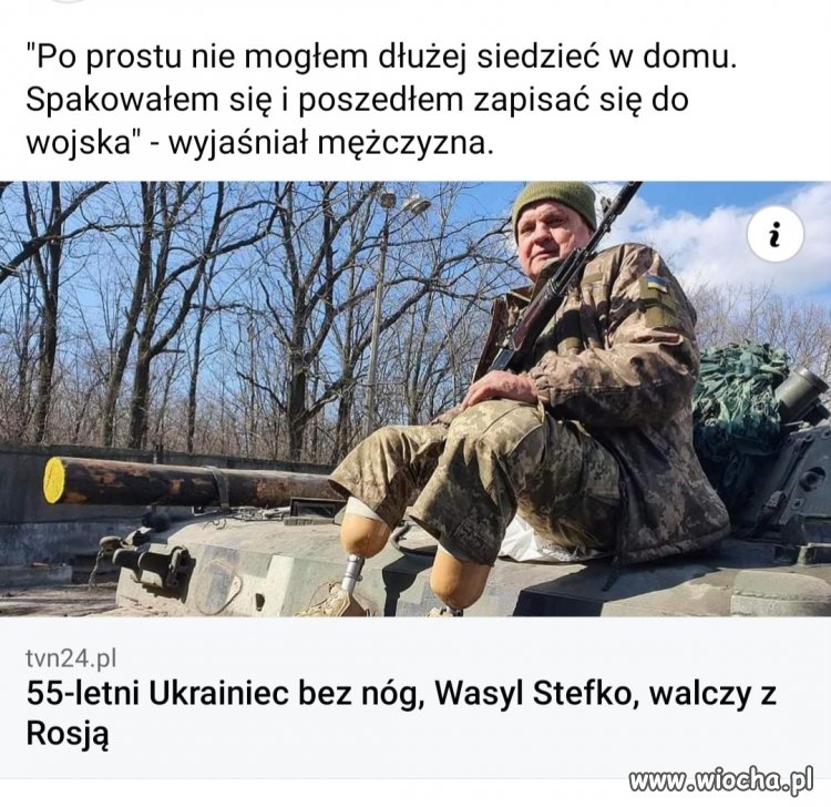 Facet warty podziwu