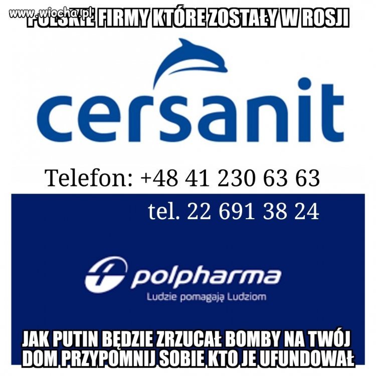 Pomagają ludziom ale też putinowi