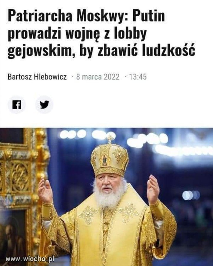 To są współczesne wojny religijne. Putin walczy o prawosławie, Kaczyński walczy o katolicyzm.