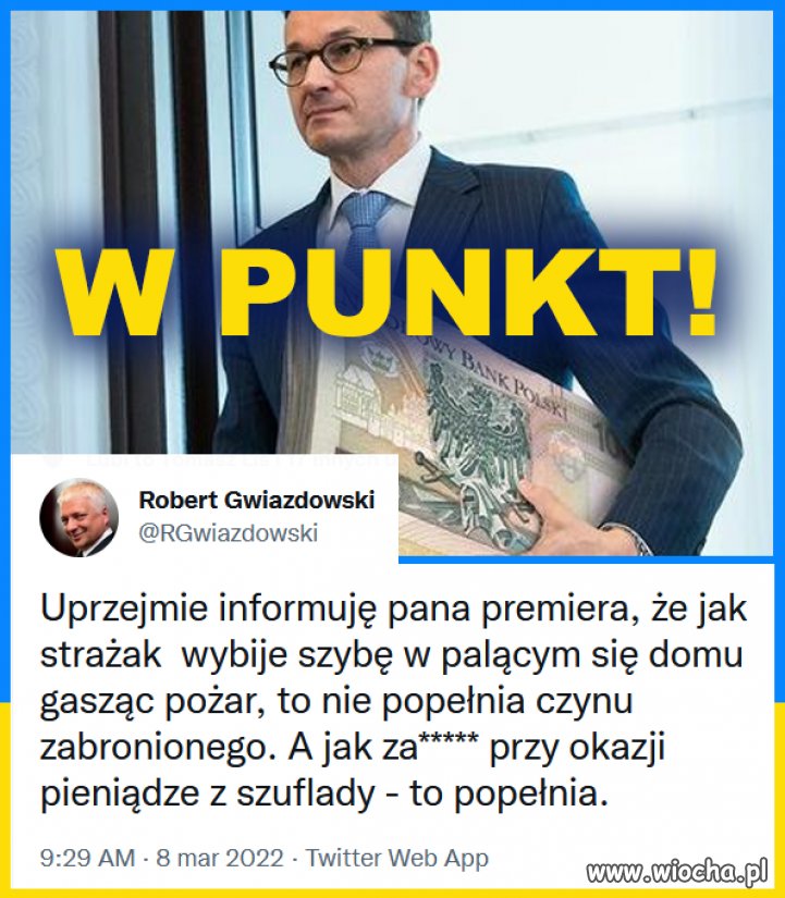 Nasz pseudo premier myśli że ma durni przed sobą