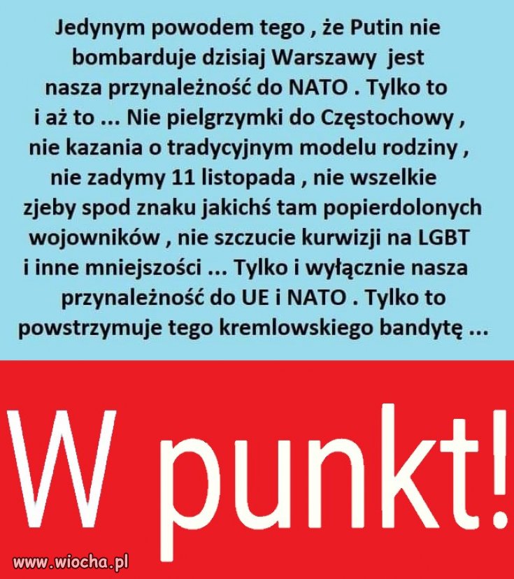 Konkretnie i w punkt. 