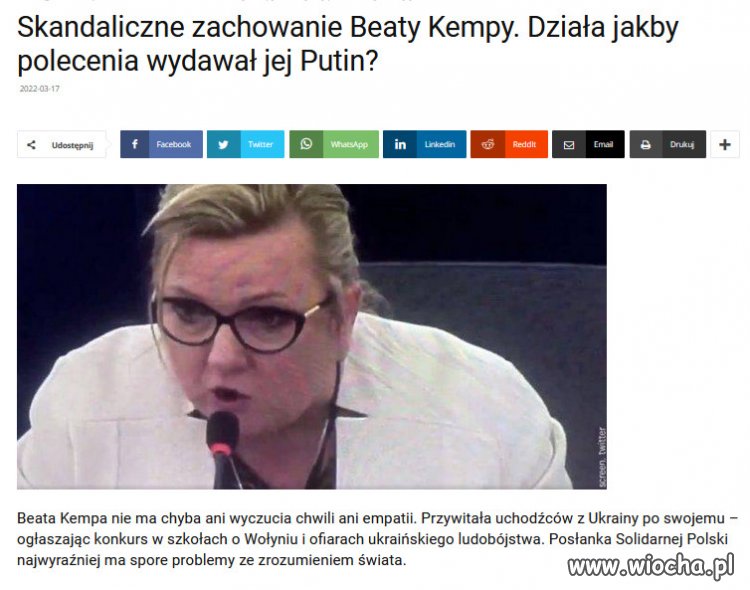 Kempa nie ma chyba ani wyczucia chwili ani empatii.