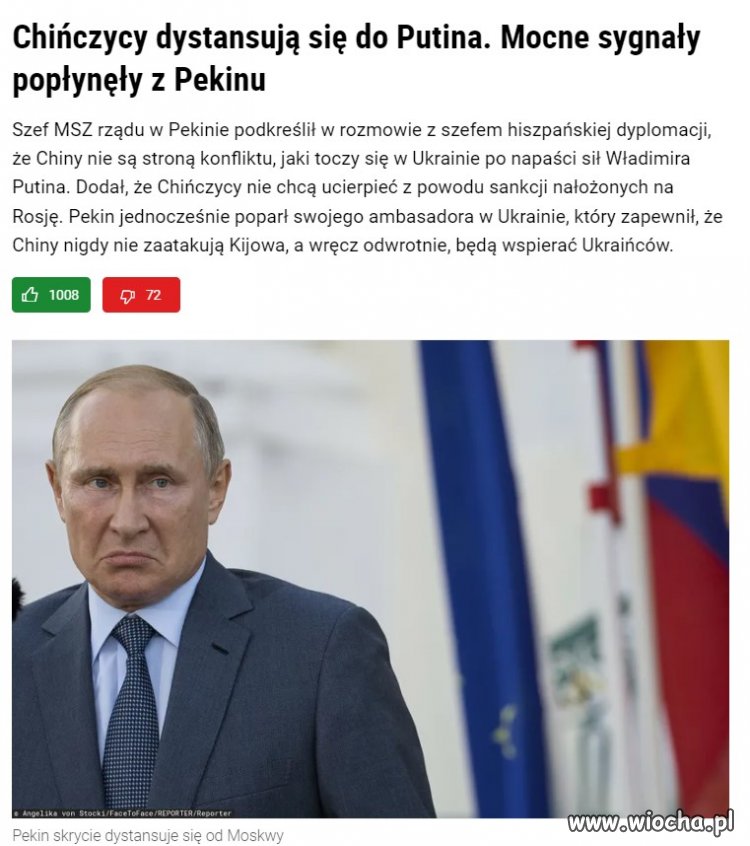 Chiny nie są stroną w kryzysie  i nie chcą, by sankcje ich dotknęły.