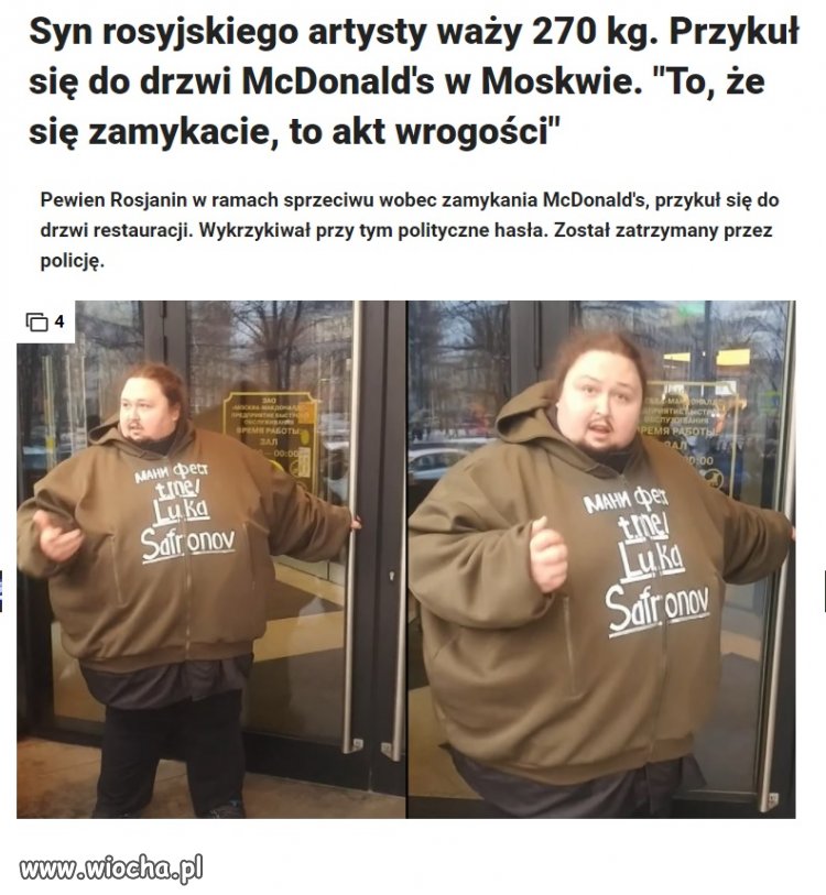 McDonald's ma pierwszego męczennika