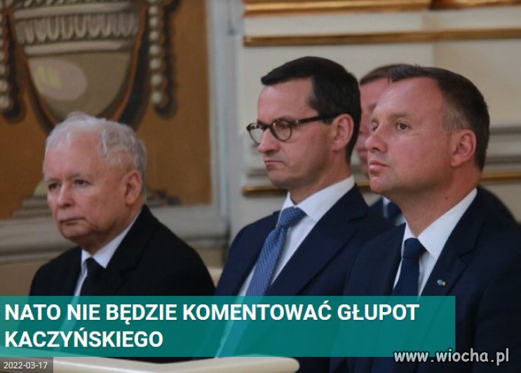 Jarosław Kaczyński chciał wciągnąć NATO w wojnę.