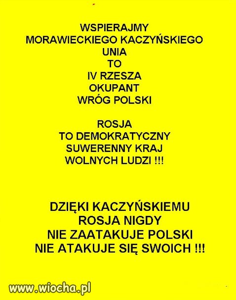 Swoich nikt nie atakuje...