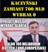 Prezes Kaczyński zamiast 700 mld, wybrał Zero???