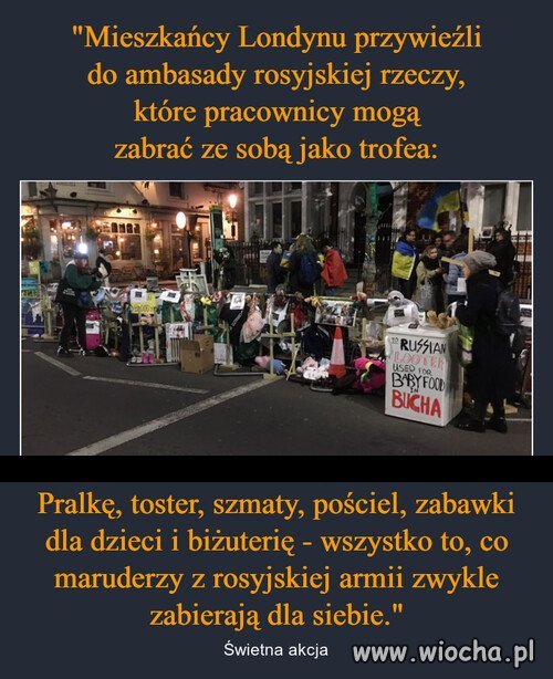 Przed każdą ambasadą rosyjską powinno to być