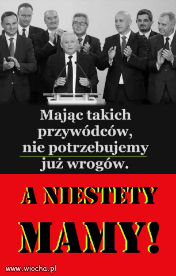 To trochę dyskryminacyjne jest. Same męskie członki władzy.