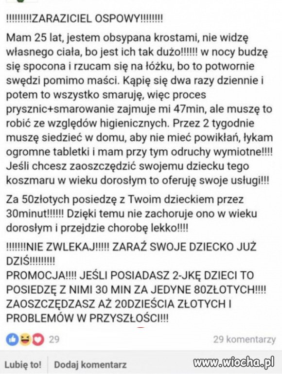 Zaraziciel Ospowy