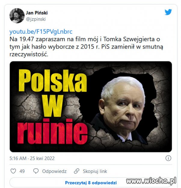 Jak Jarosław Kaczyński i PiS zniszczyli Polskę.